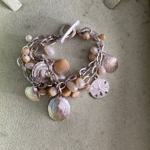 Shell charm bracelet